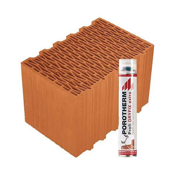 Porotherm Rapid + Dryfix 38 X-therm tégla
