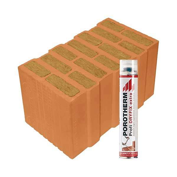 Porotherm Rapid + Dryfix 44 Thermo tégla
