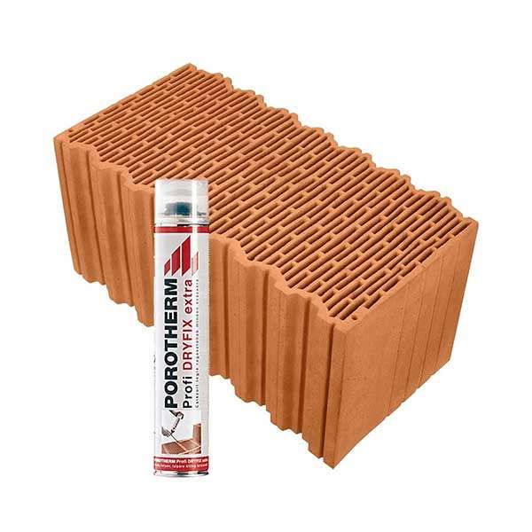 Porotherm Rapid + Dryfix 50 X-therm tégla