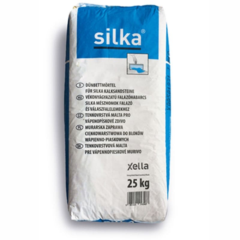 Silka vékonyágyazatú falazóhabarcs - 25 kg